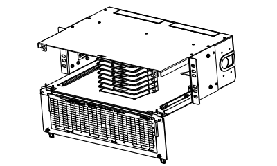 康宁CSH-03U-F高密度熔接光纤配线架图纸