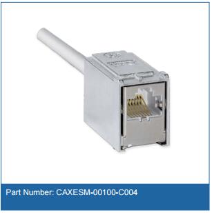 康宁CAXESM-00100-C004非屏蔽CAT6铜缆模块