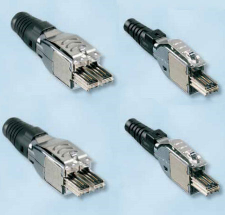 康宁屏蔽铜缆系列 S1200 连接硬件 S120接头类型